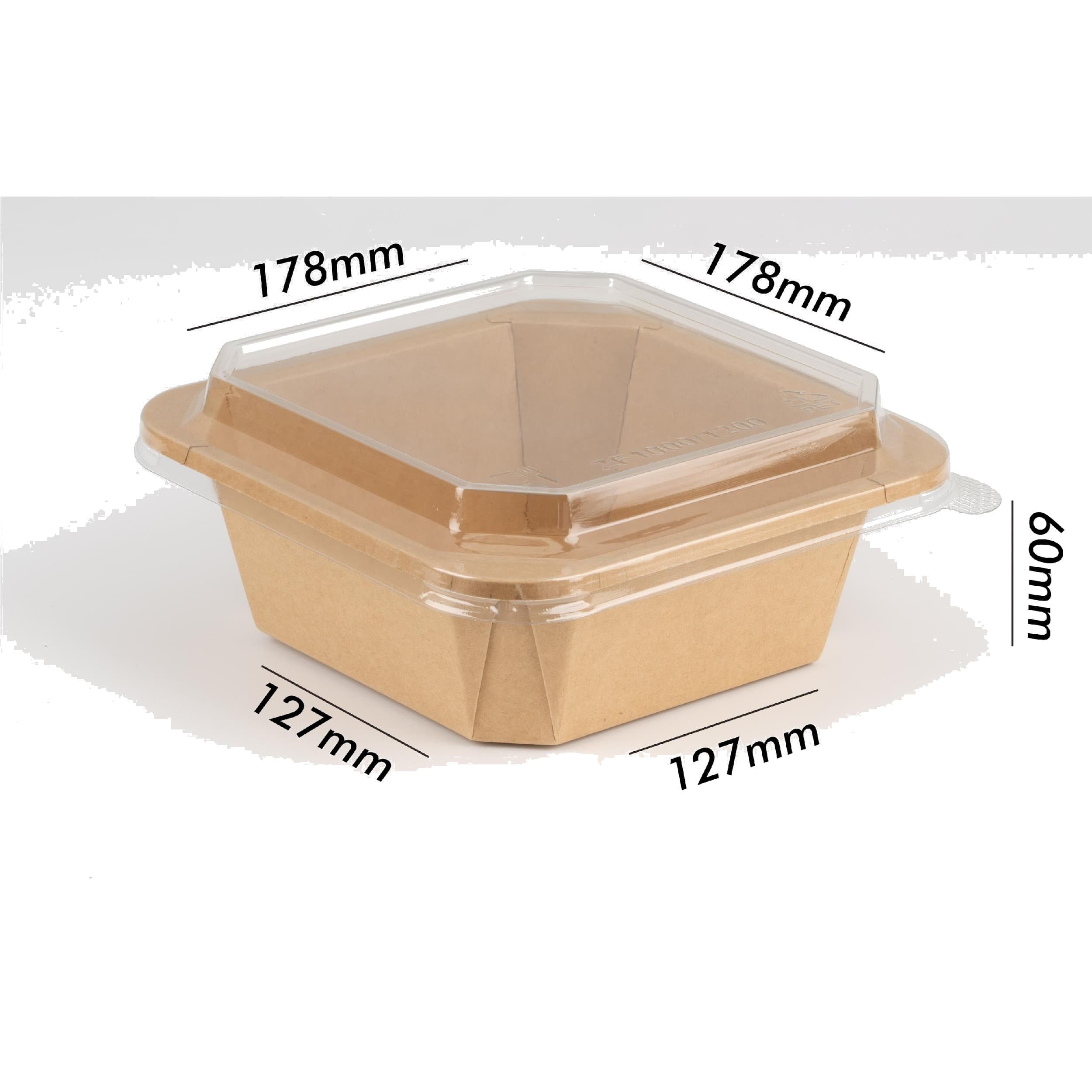 squared octagon kraft paper box