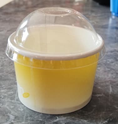 icecream cup + dome lid